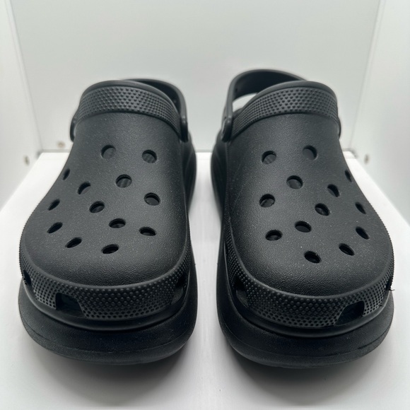 CROCS Crush Platform Black Classic Clog Size Men’s 8 Women’s 10 - Picture 2 of 7